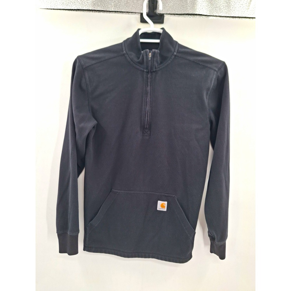 Carhartt Men's Small Half-Zip Thermal Shirt - Black